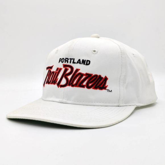 Portland Trail Blazers Sports Specialties Snapback Hat NBA Cap Vintage 90s White